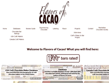 Tablet Screenshot of flavorsofcacao.com